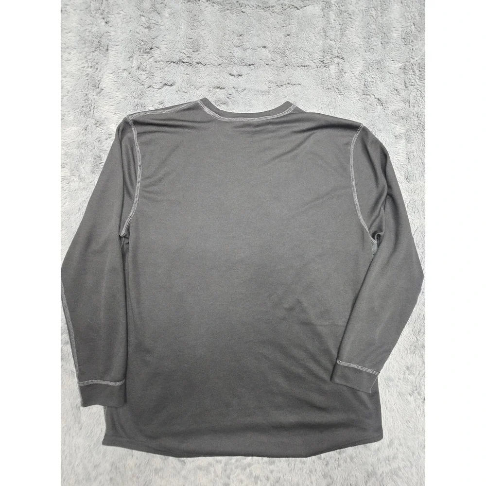 Jockey Smart Thermals Mens XL Charcoal Gray Long Sleeve Base Layer Top 123187